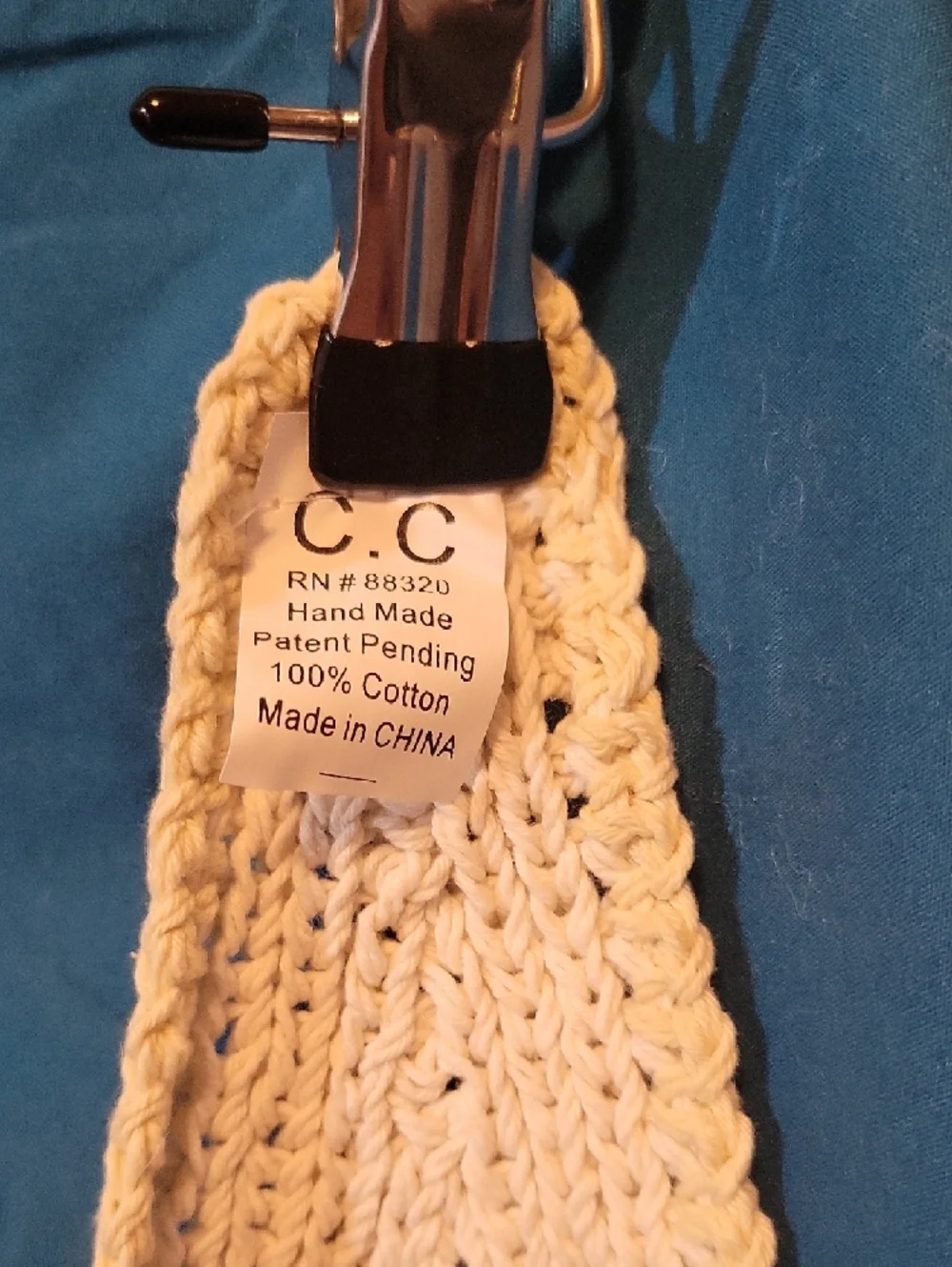 C.C Cream Knit Headwrap with Branded Kraft Tag